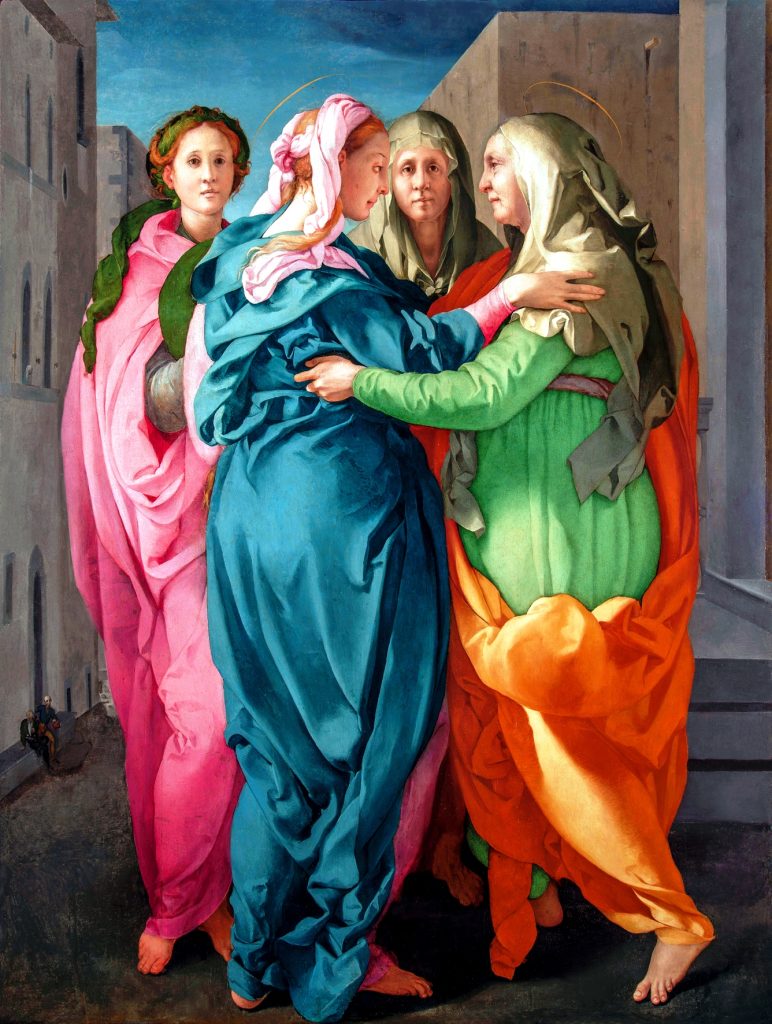 The Visitation by Jacopo Pontormo, painted between 1528 and 1529