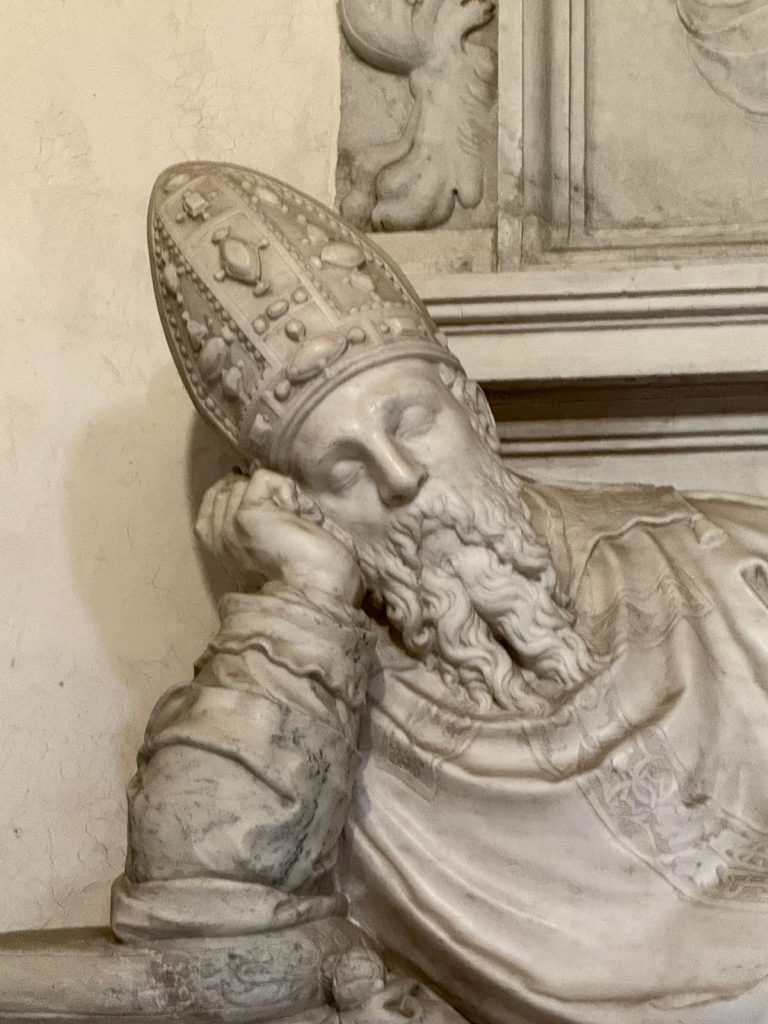 Een van de vele kardinalen in de kerken