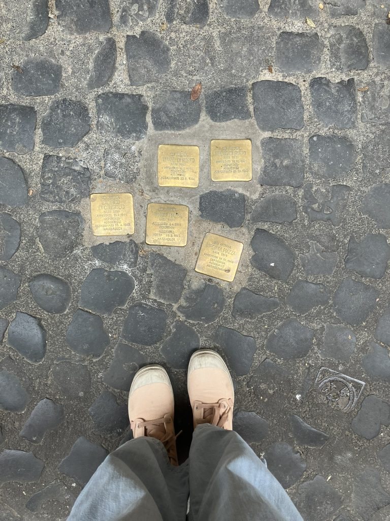 Stolpersteinen in de Joodse wijk